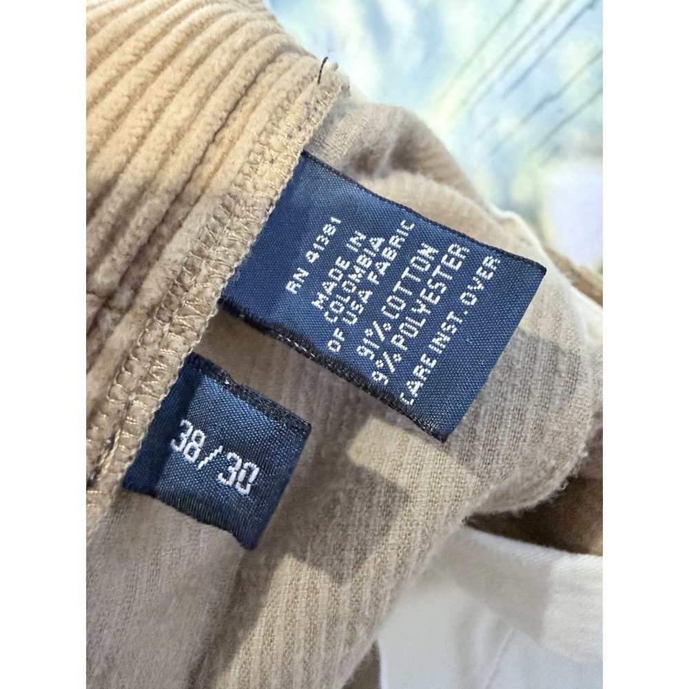 Vintage Ralph Lauren POLO Andrew Pant, two-pleat corduroy Brown 38x30 USA - Picture 4 of 4